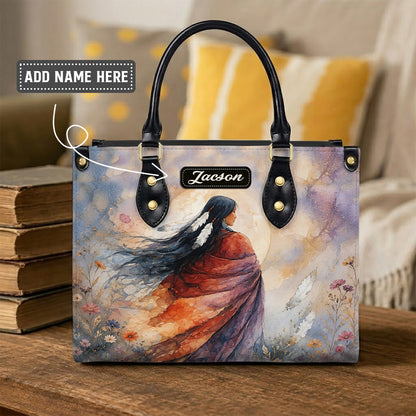Free Woman Spirit Personalized Leather Bag