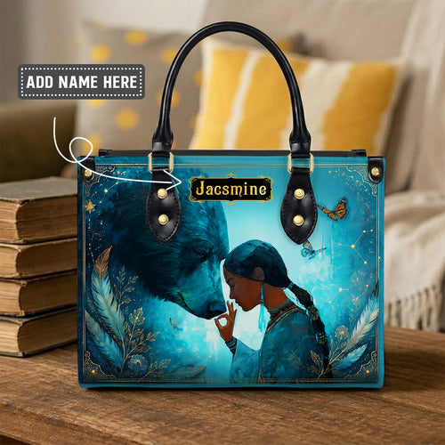 Moonlit Wild Harmony Personalized Leather Bag
