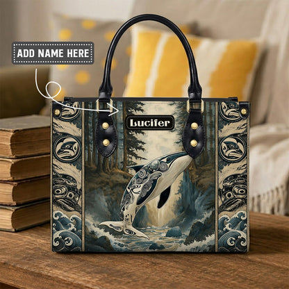 Orca Ocean Legacy Personalized Leather Bag