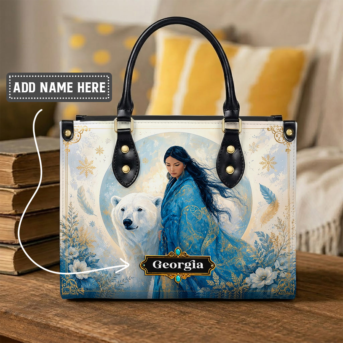 Wild Woman Spirit Personalized Leather Bag