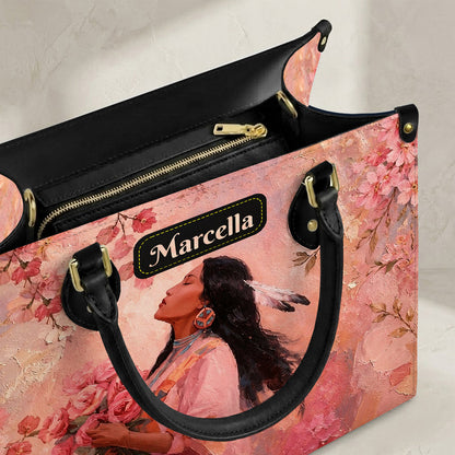Rose Woman Elegance Personalized Leather Bag