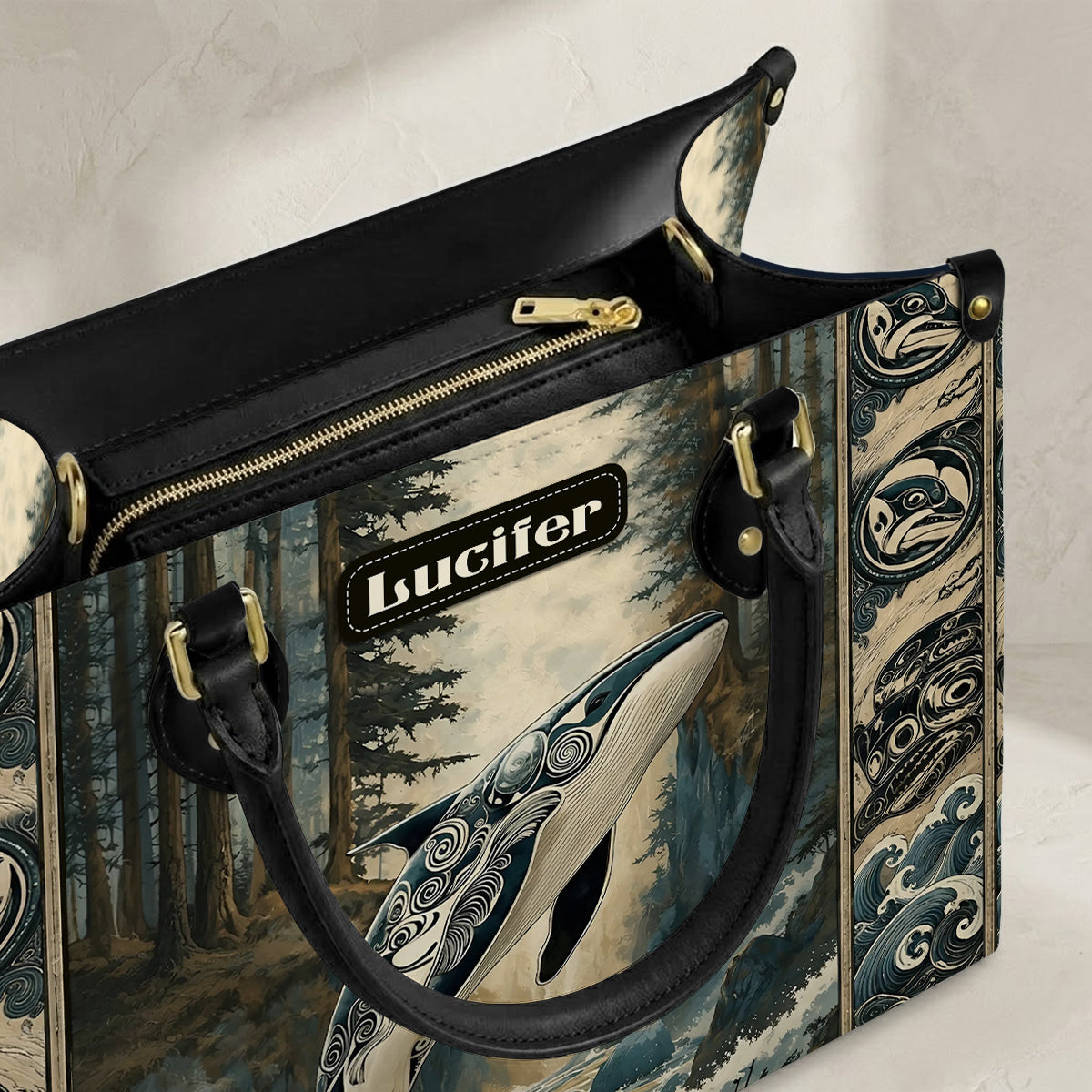 Orca Ocean Legacy Personalized Leather Bag