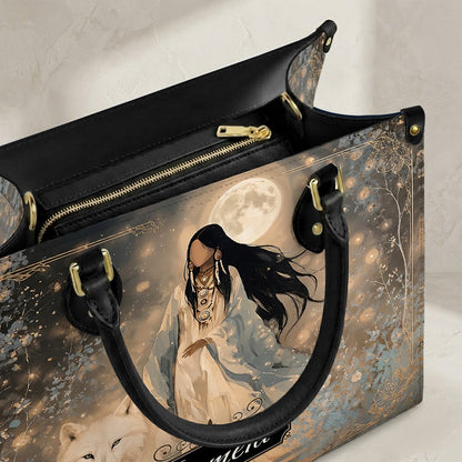 Silver Frost Woman Personalized Leather Bag