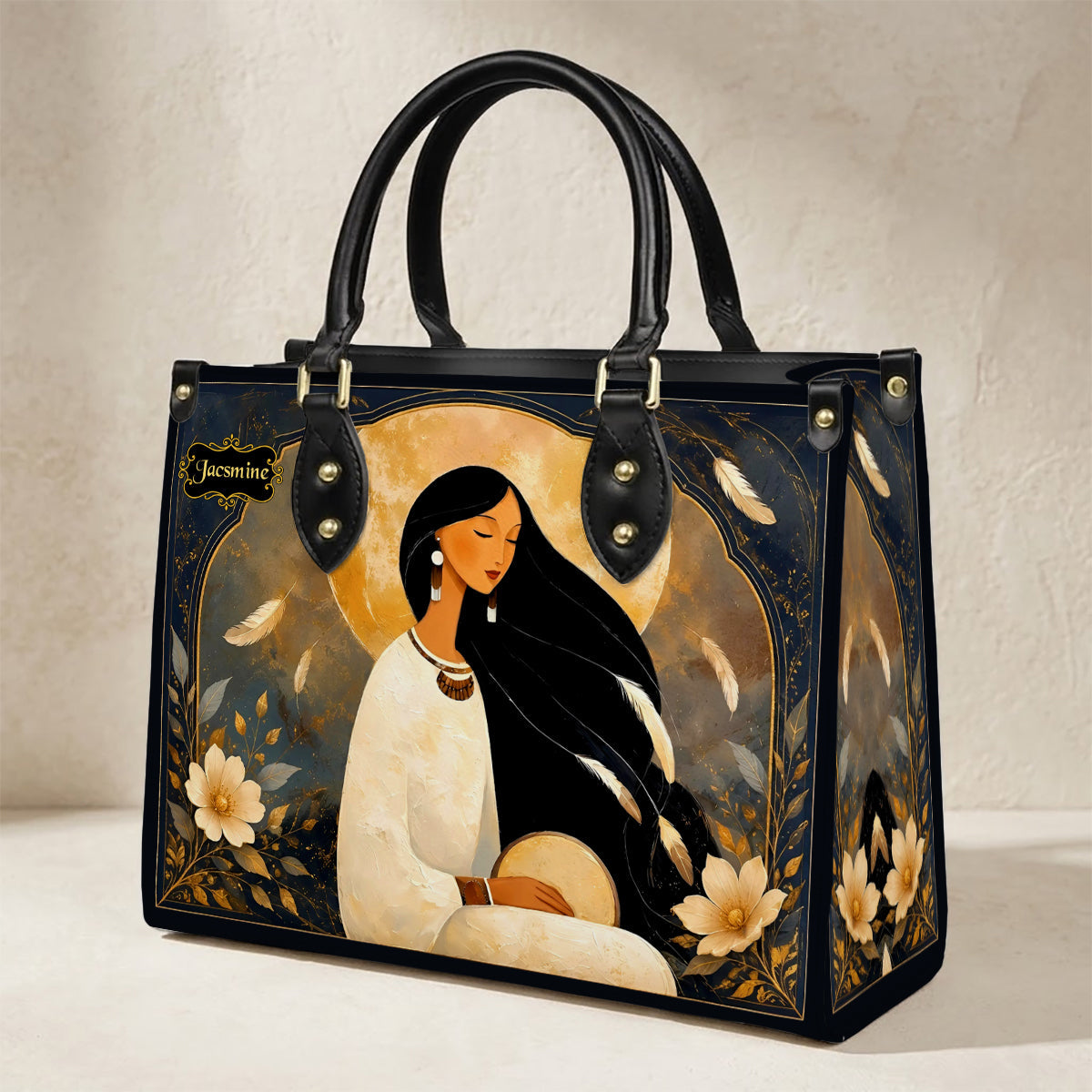 Lunar Woman Grace Personalized Leather Bag