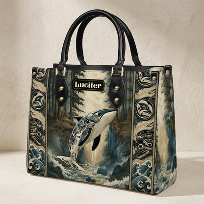 Orca Ocean Legacy Personalized Leather Bag