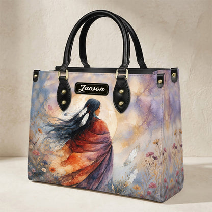 Free Woman Spirit Personalized Leather Bag
