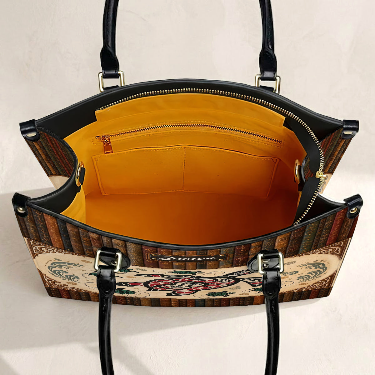Ocean Turtle Heritage Personalized Leather Bag