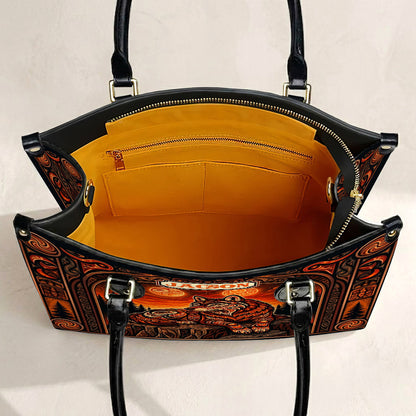 Ember Wolf Legacy Personalized Leather Bag