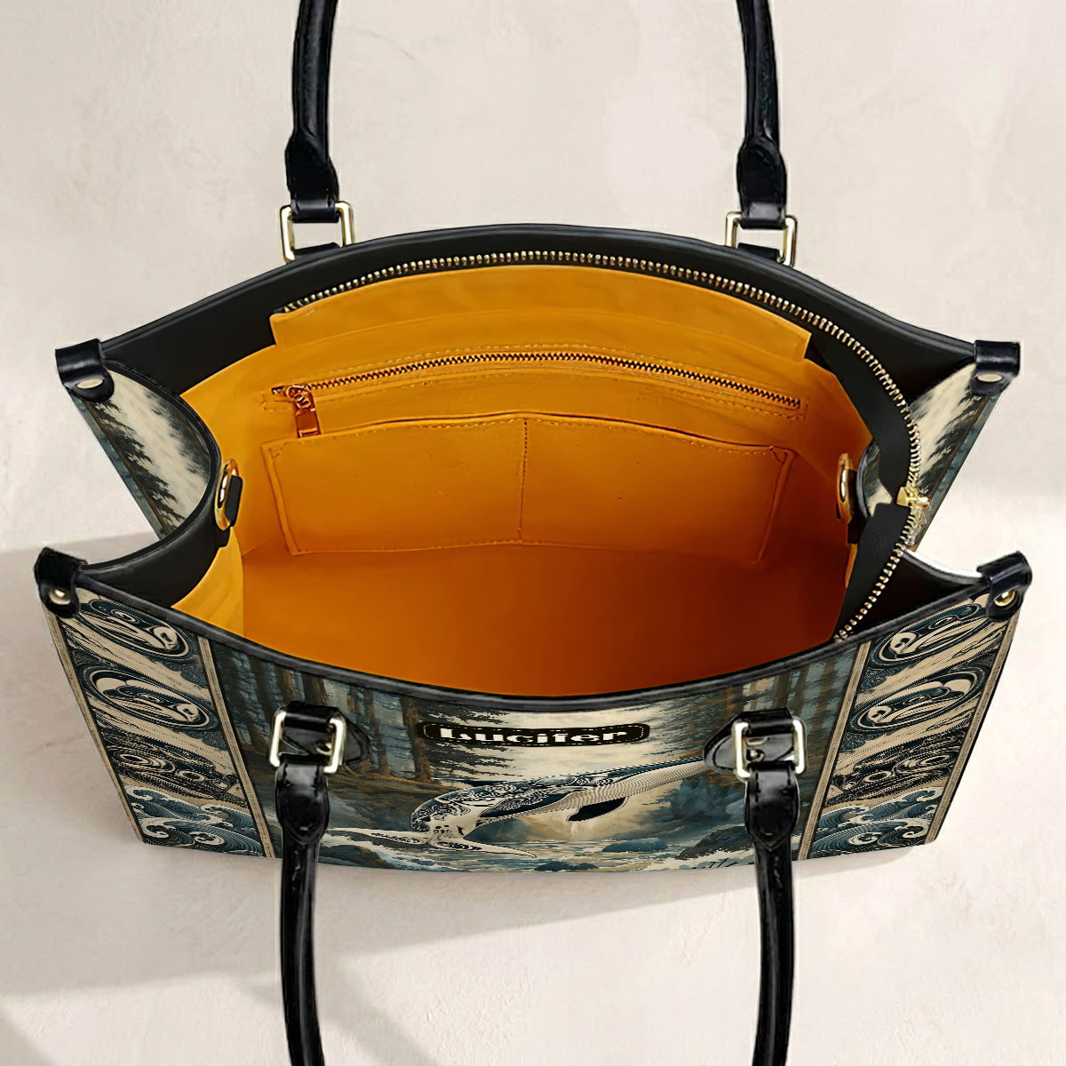 Orca Ocean Legacy Personalized Leather Bag