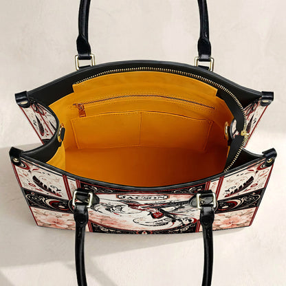 Ruby Hummingbird Elegance Personalized Leather Bag