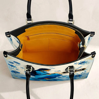 Blue Blossom Woman Personalized Leather Bag