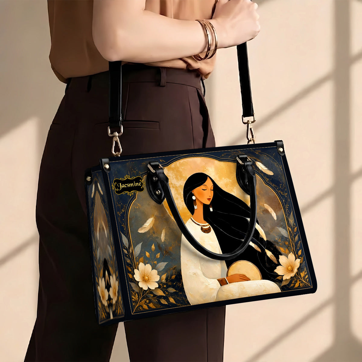 Lunar Woman Grace Personalized Leather Bag