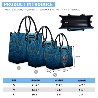 Celestial Turtle Spirit Personalized Leather Bag