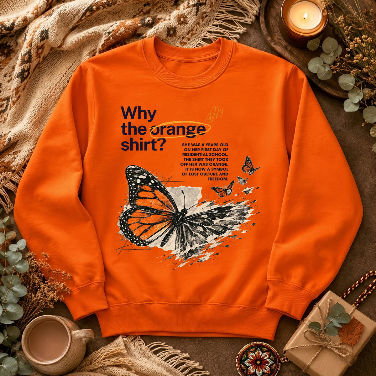 A Story Carried in Orange Shirt