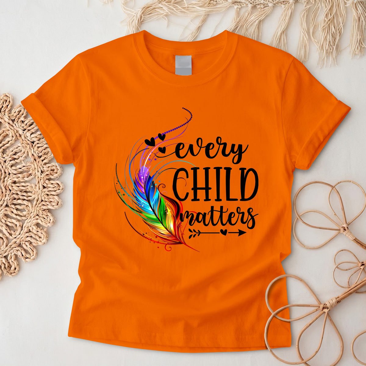 Carried in the Wind Orange Shirt