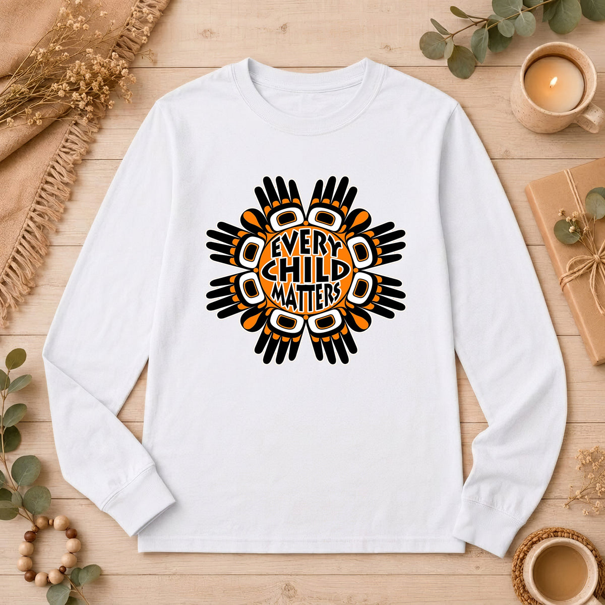 Light That Lives On Orange Shirt