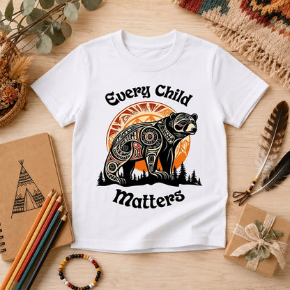 Bear Guardian of the Forest Orange Shirt