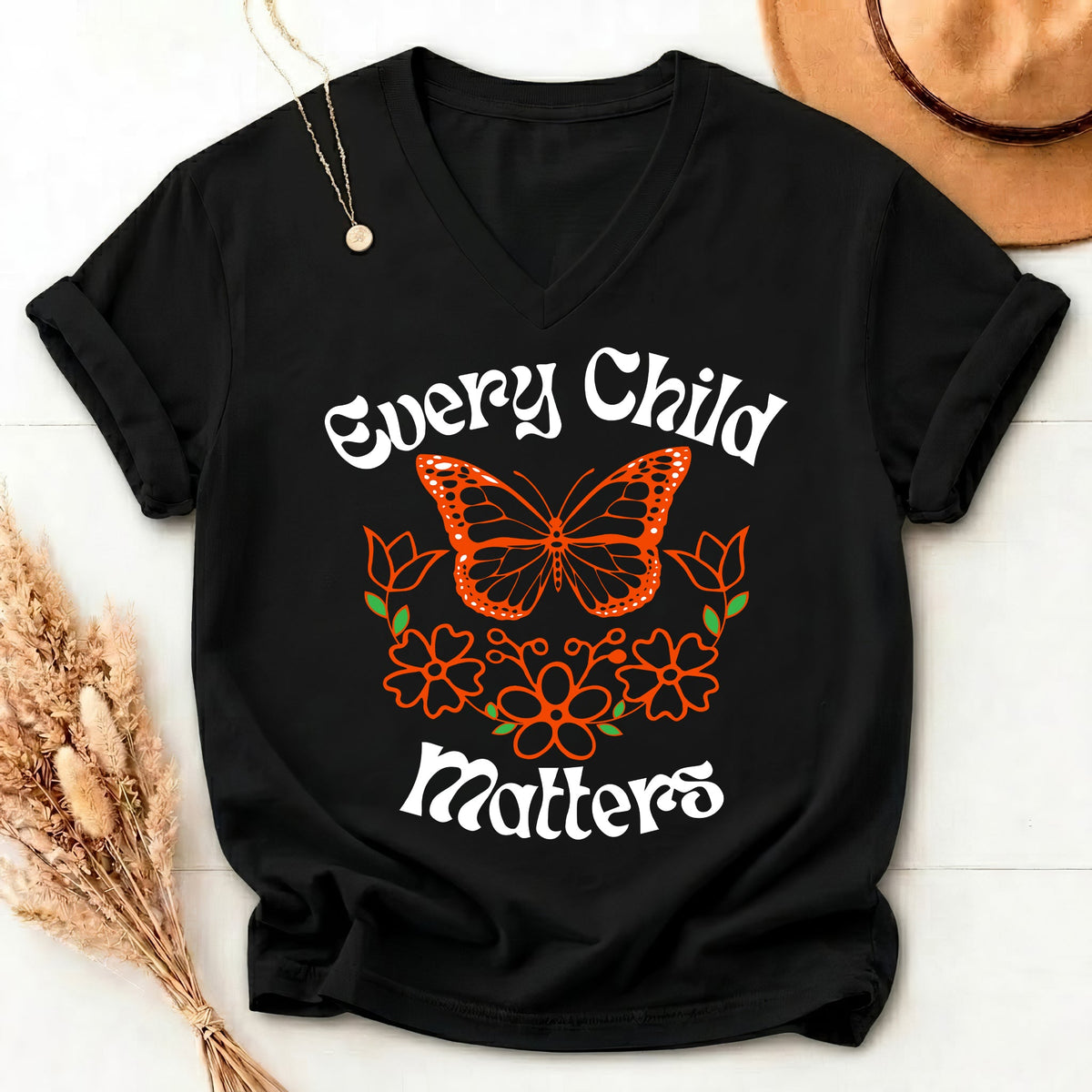Orange Wings of Remembrance Tee