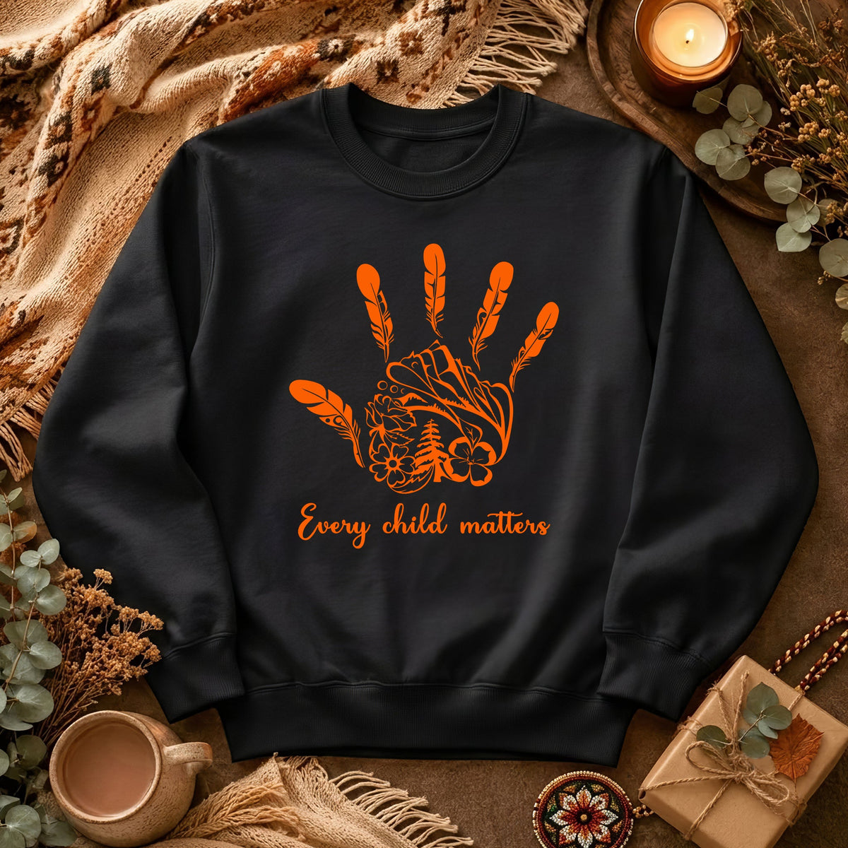 Handprints We Remember Orange Shirt