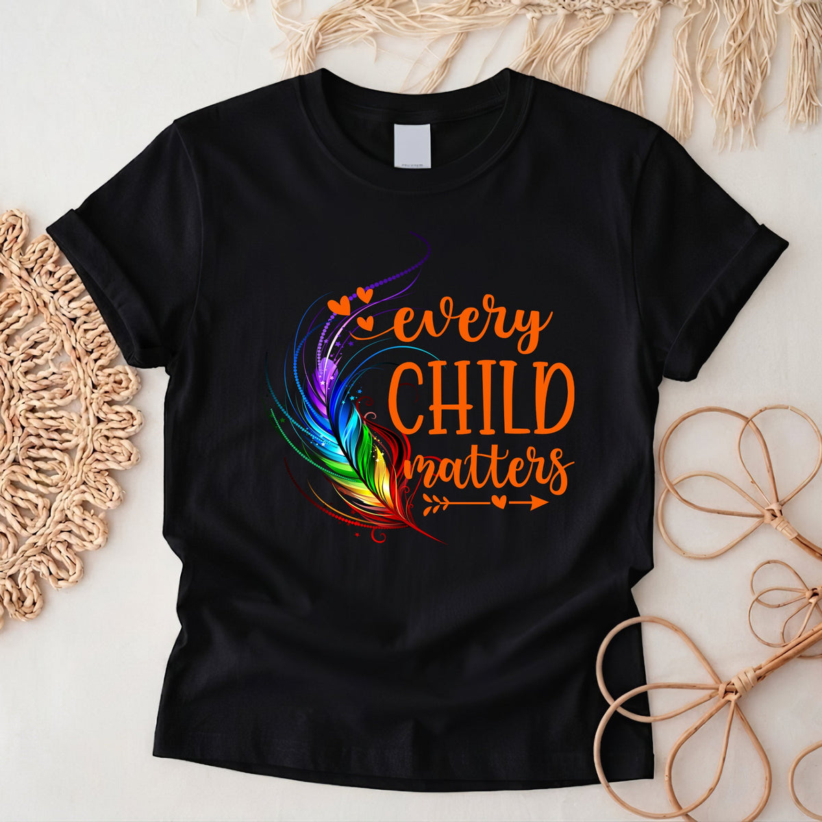 Carried in the Wind Orange Shirt