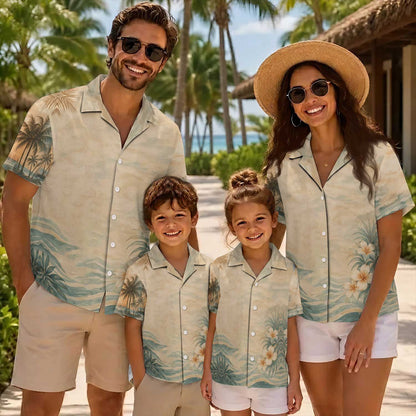 Native Eagle Pattern Hawaiian Shirt for Adults & Kids