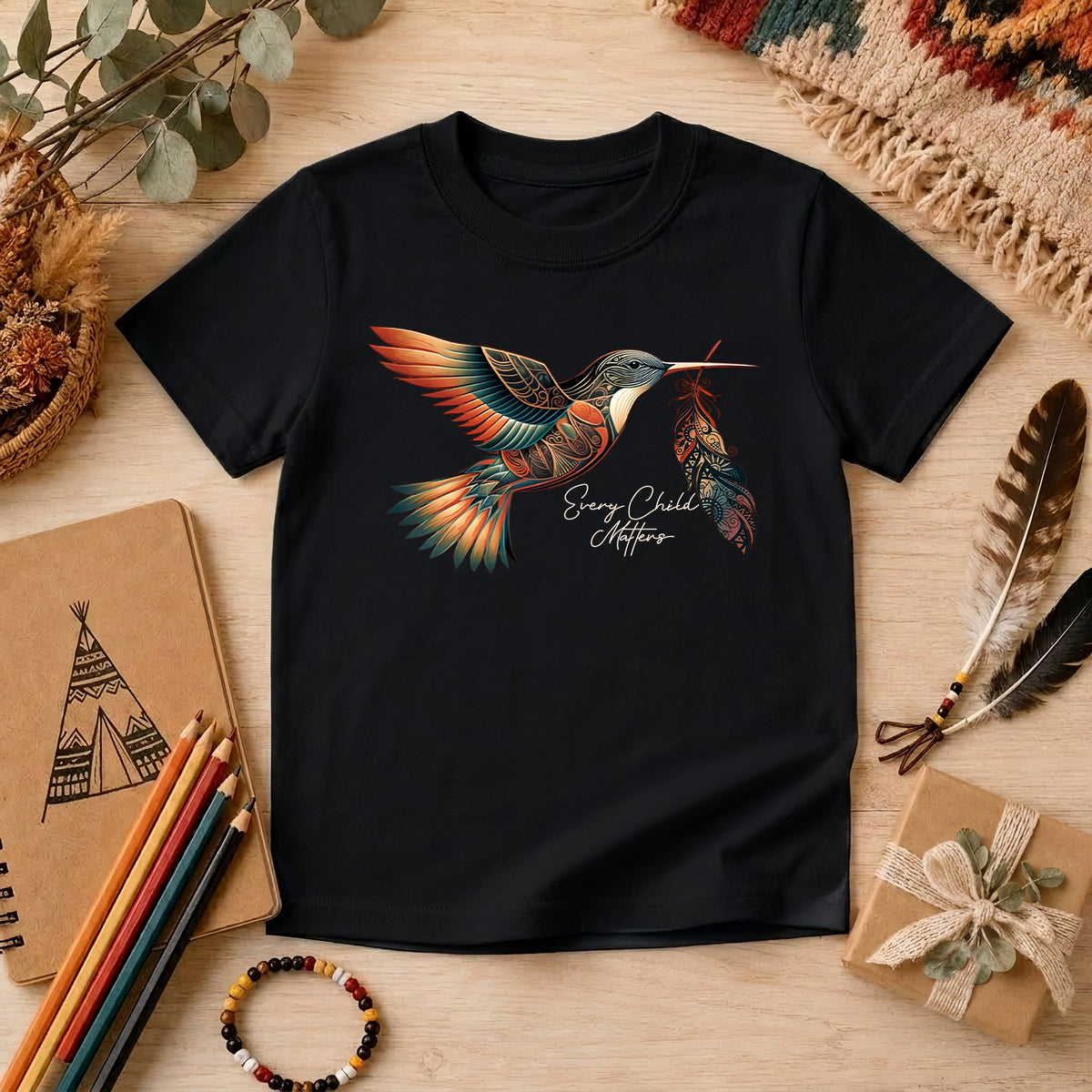 When Joy Returns Hummingbird Orange Shirt