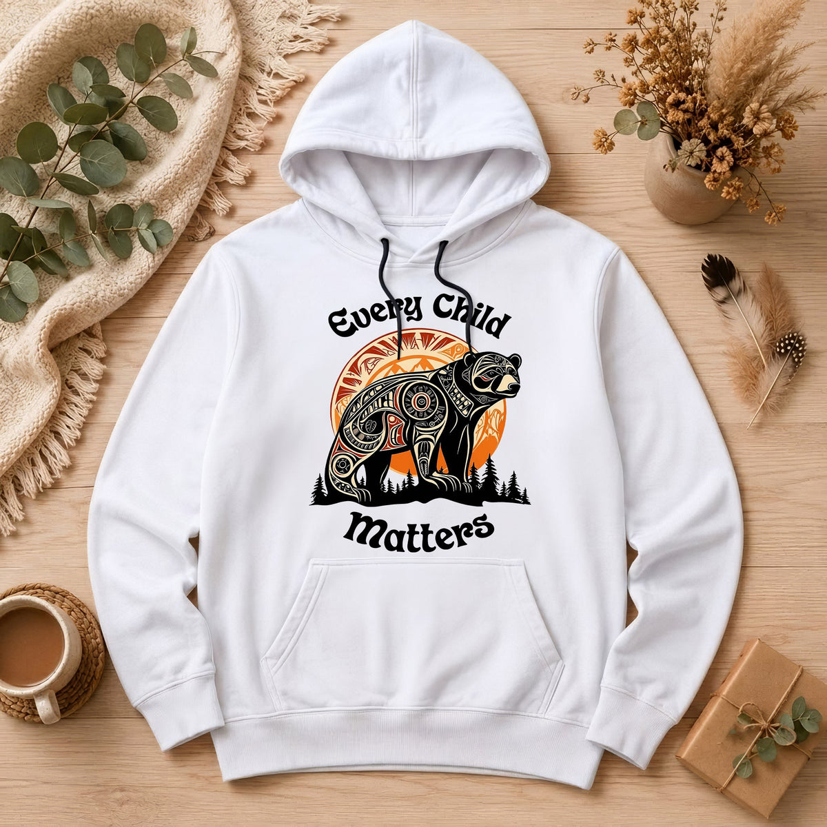 Bear Guardian of the Forest Orange Shirt