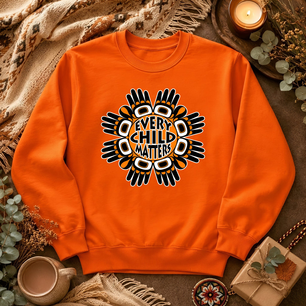 Light That Lives On Orange Shirt