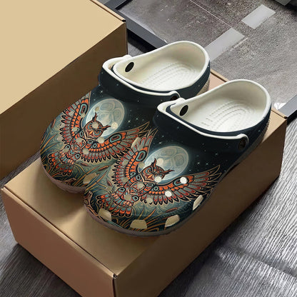 Native Owl Clogs Shoes for Adults & Kids