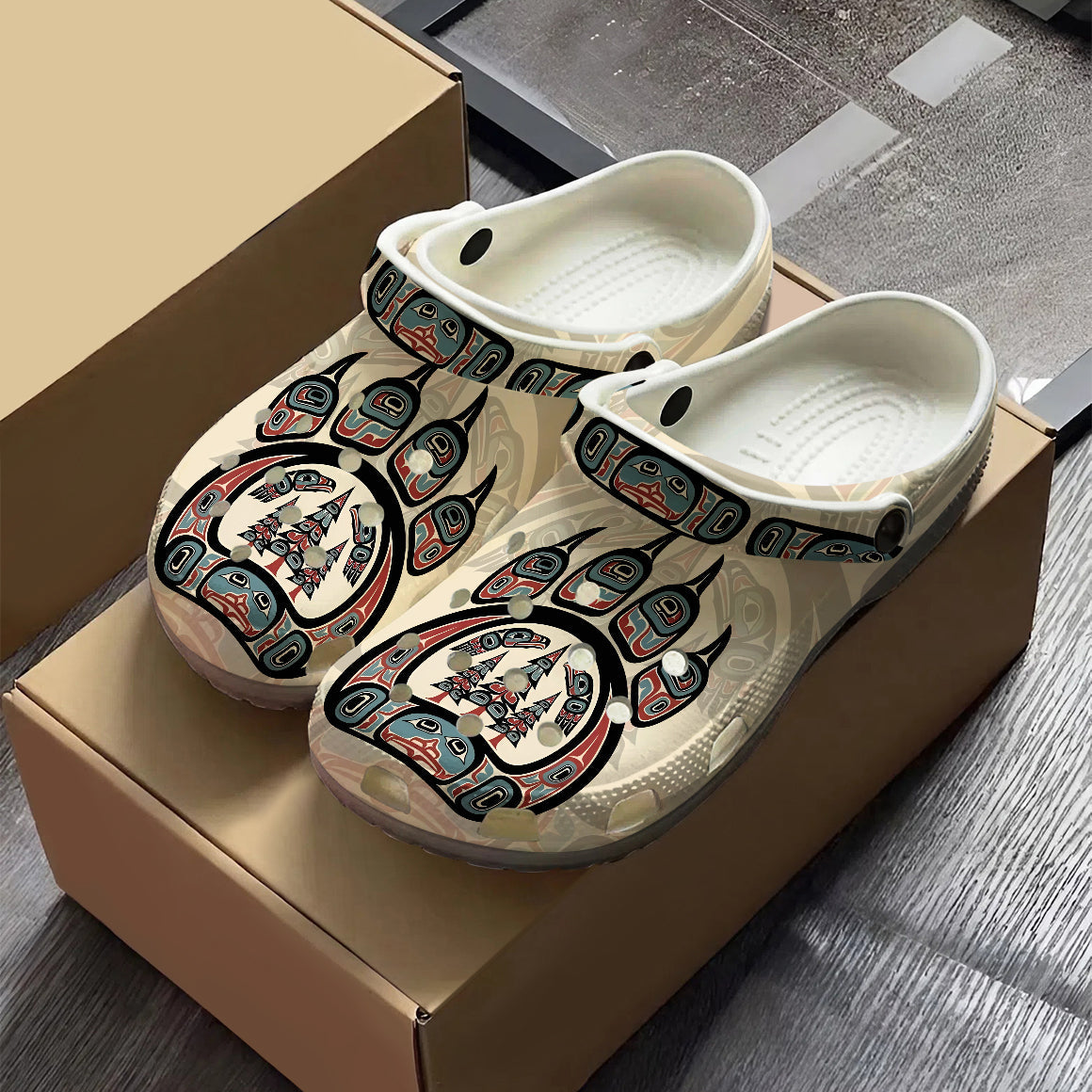 Native Bear Paw Clogs Shoes for Adults & Kids