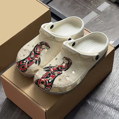 Native Otter Art Clogs Shoes for Adults & Kids
