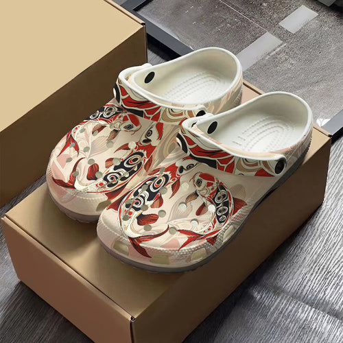 Native Carp Art Clogs Shoes for Adults & Kids