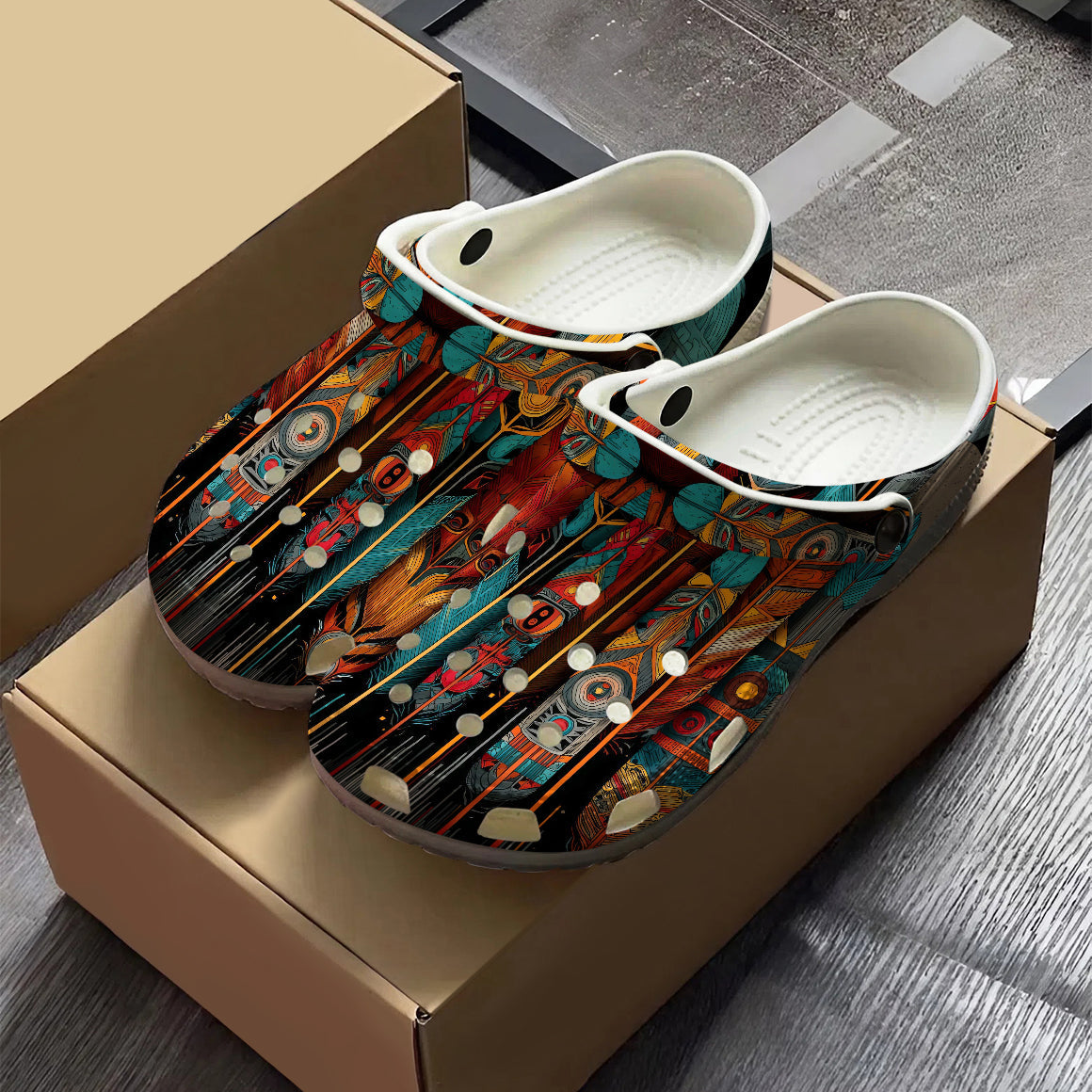 Native Leather Clogs Shoes for Adults & Kids
