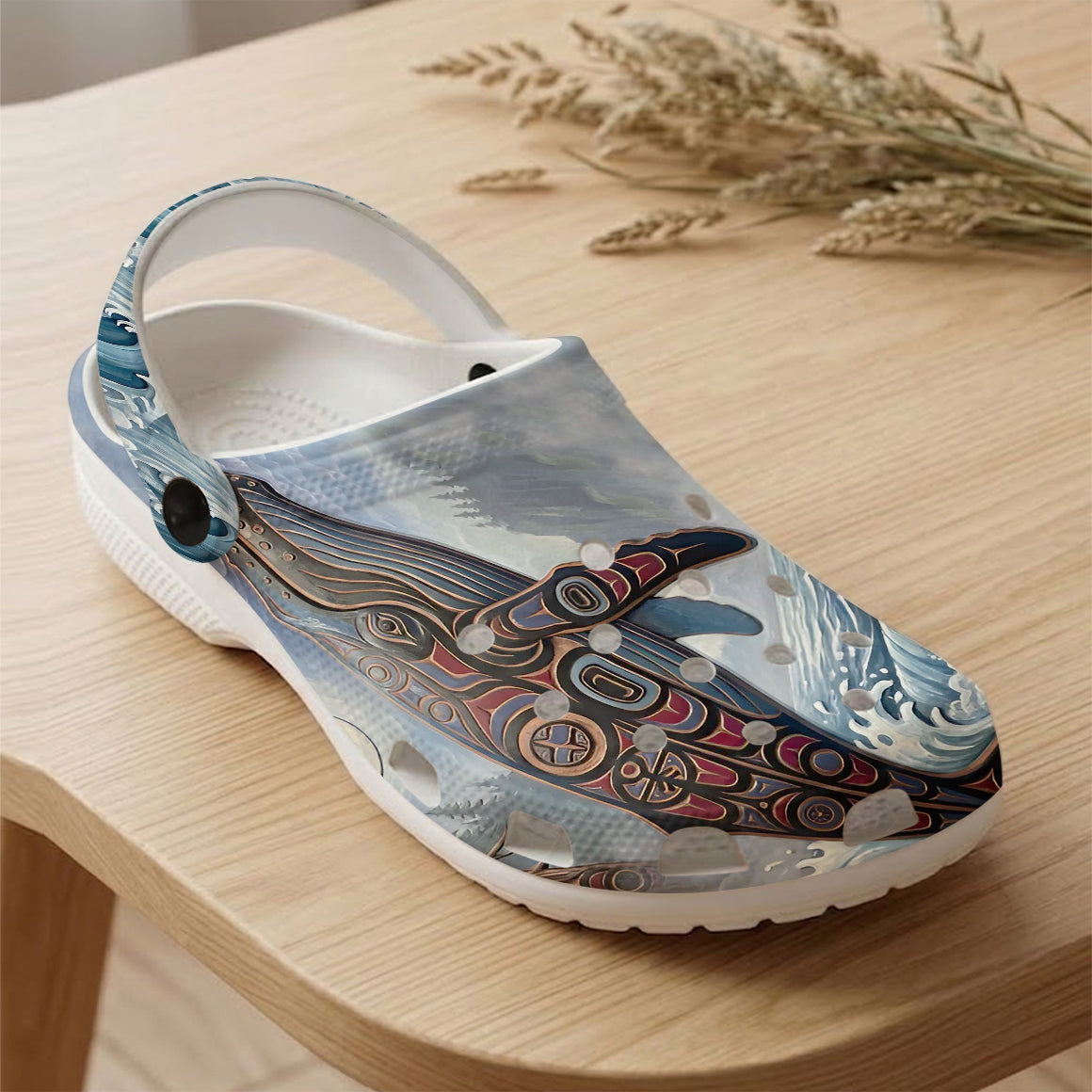 Native Orca Pattern Clogs Shoes for Adults & Kids