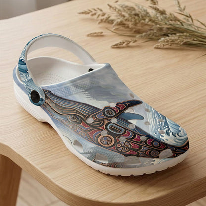 Native Orca Pattern Clogs Shoes for Adults & Kids