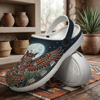 Native Owl Clogs Shoes for Adults & Kids