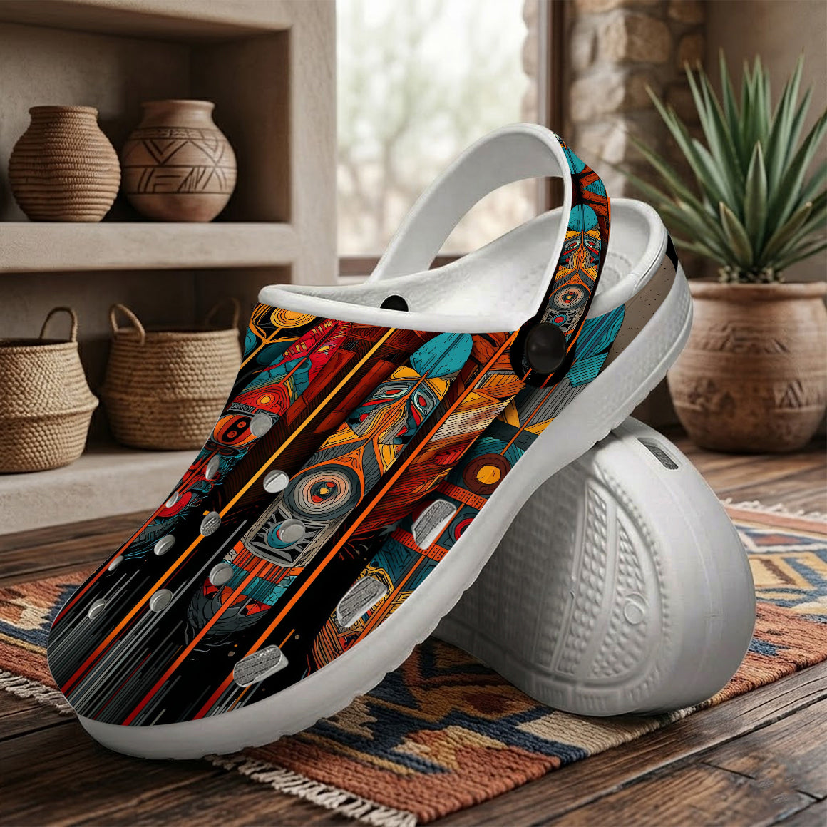 Native Leather Clogs Shoes for Adults & Kids