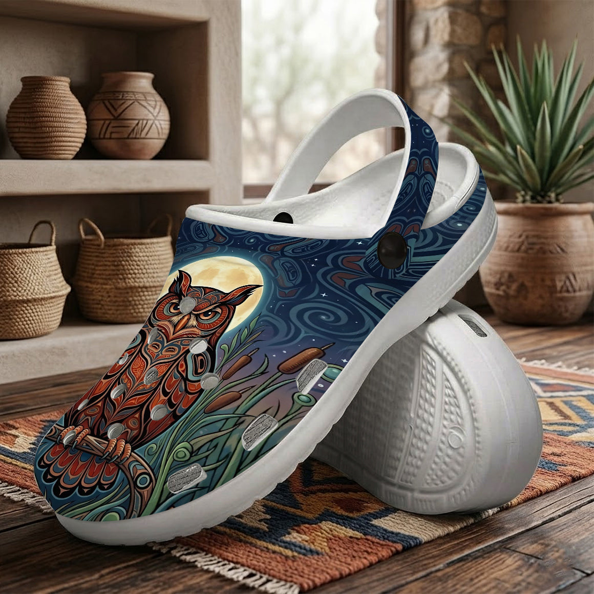 Native Owl Clogs Shoes for Adults & Kids