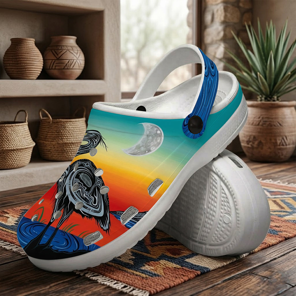 Crane Art Clogs Shoes for Adults & Kids
