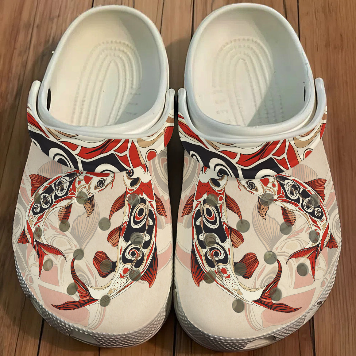 Native Carp Art Clogs Shoes for Adults & Kids