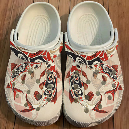 Native Carp Art Clogs Shoes for Adults & Kids