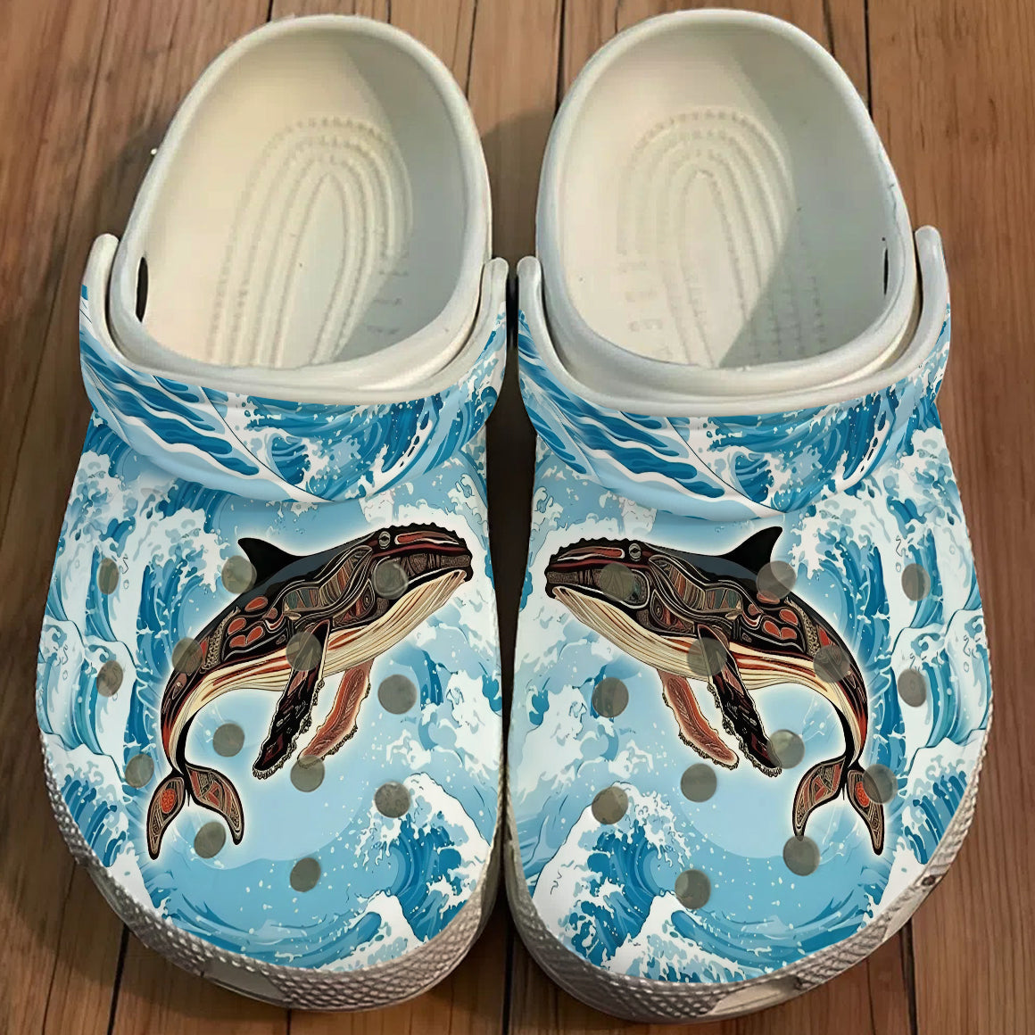 Native Orca Art Clogs Shoes for Adults & Kids