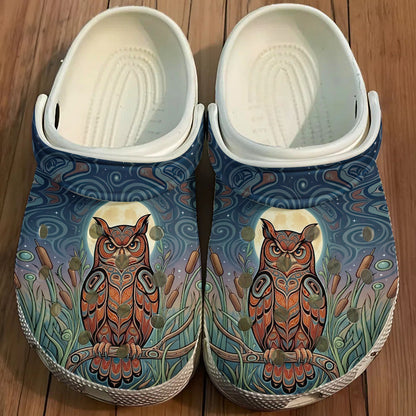 Native Owl Clogs Shoes for Adults & Kids