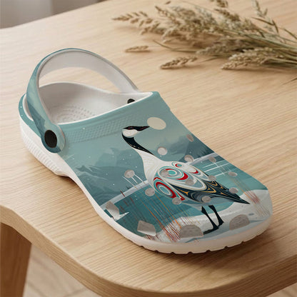 Native Goose Art Clogs Shoes for Adults & Kids