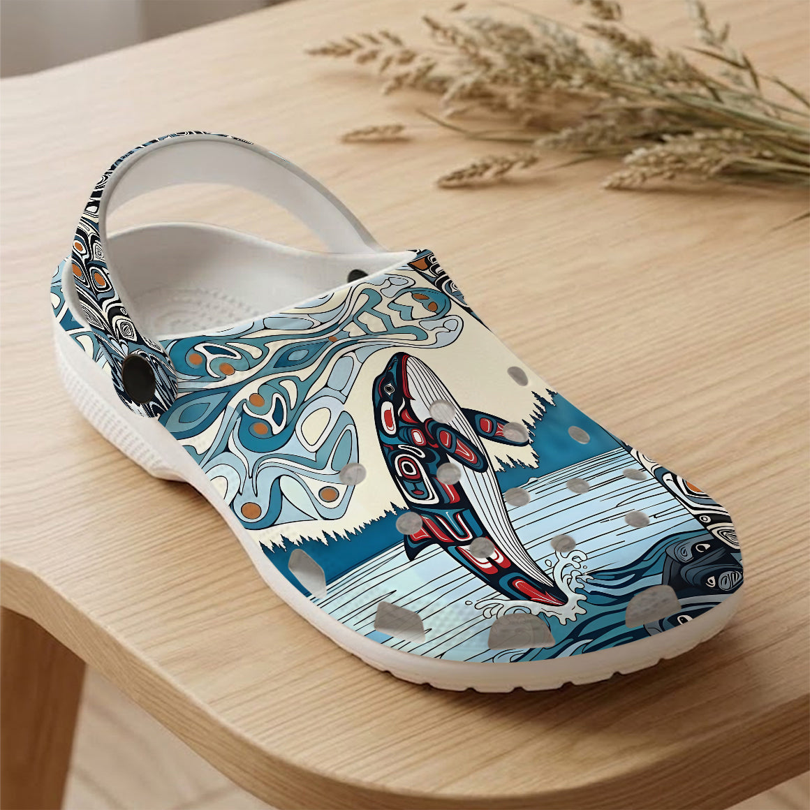 Native Orca Art Clogs Shoes for Adults & Kids