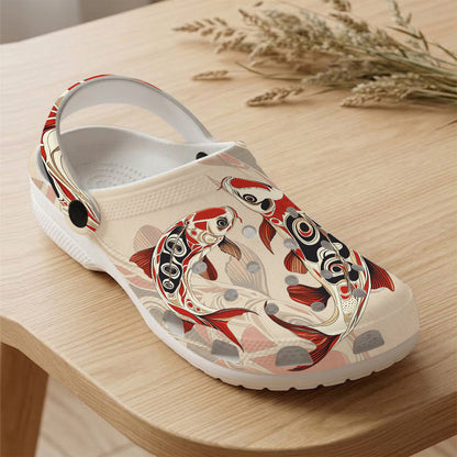 Native Carp Art Clogs Shoes for Adults & Kids