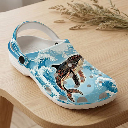 Native Orca Art Clogs Shoes for Adults & Kids