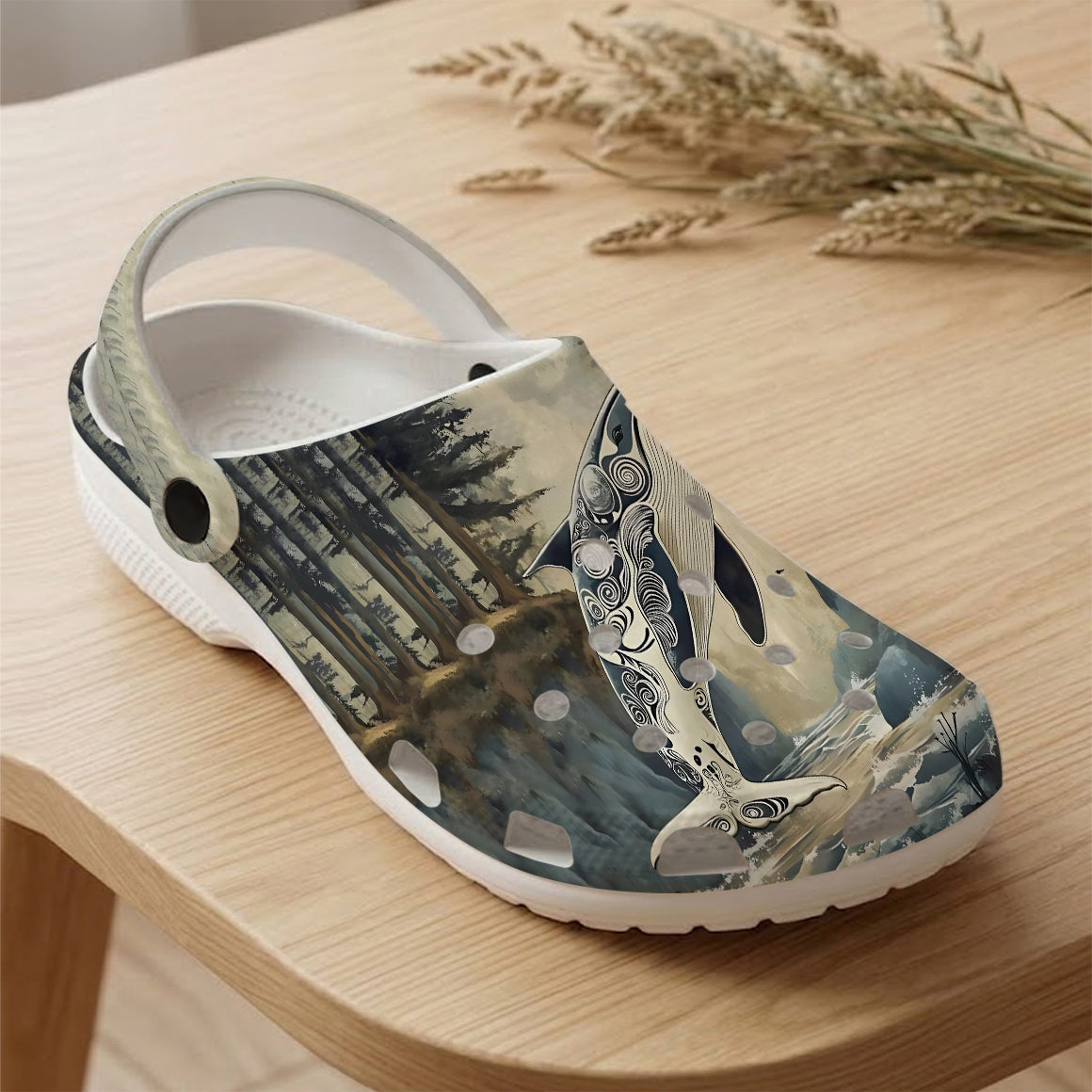 Native Orca Art Clogs Shoes for Adults & Kids