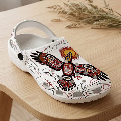 Native Eagle Art Clogs Shoes for Adults & Kids