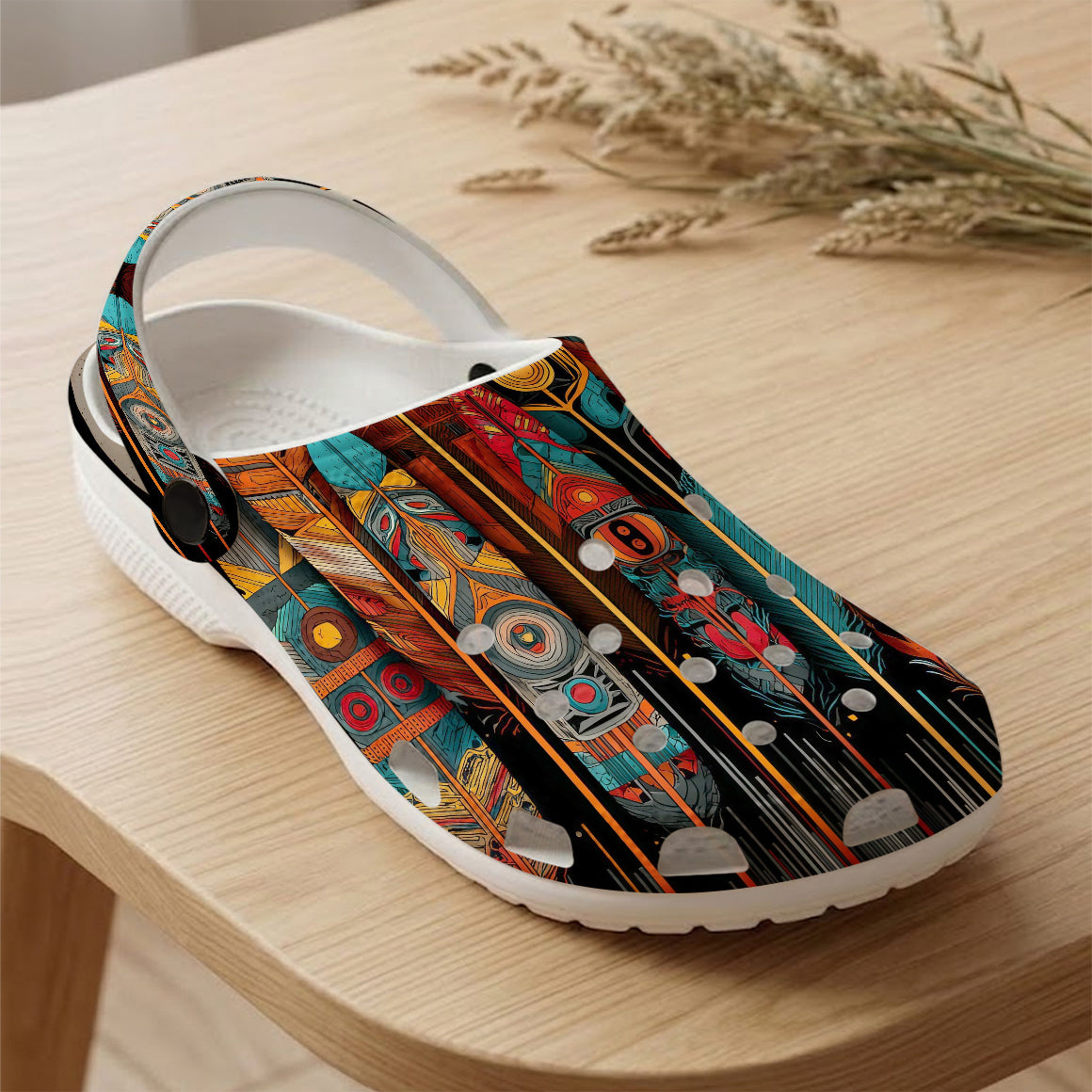 Native Leather Clogs Shoes for Adults & Kids